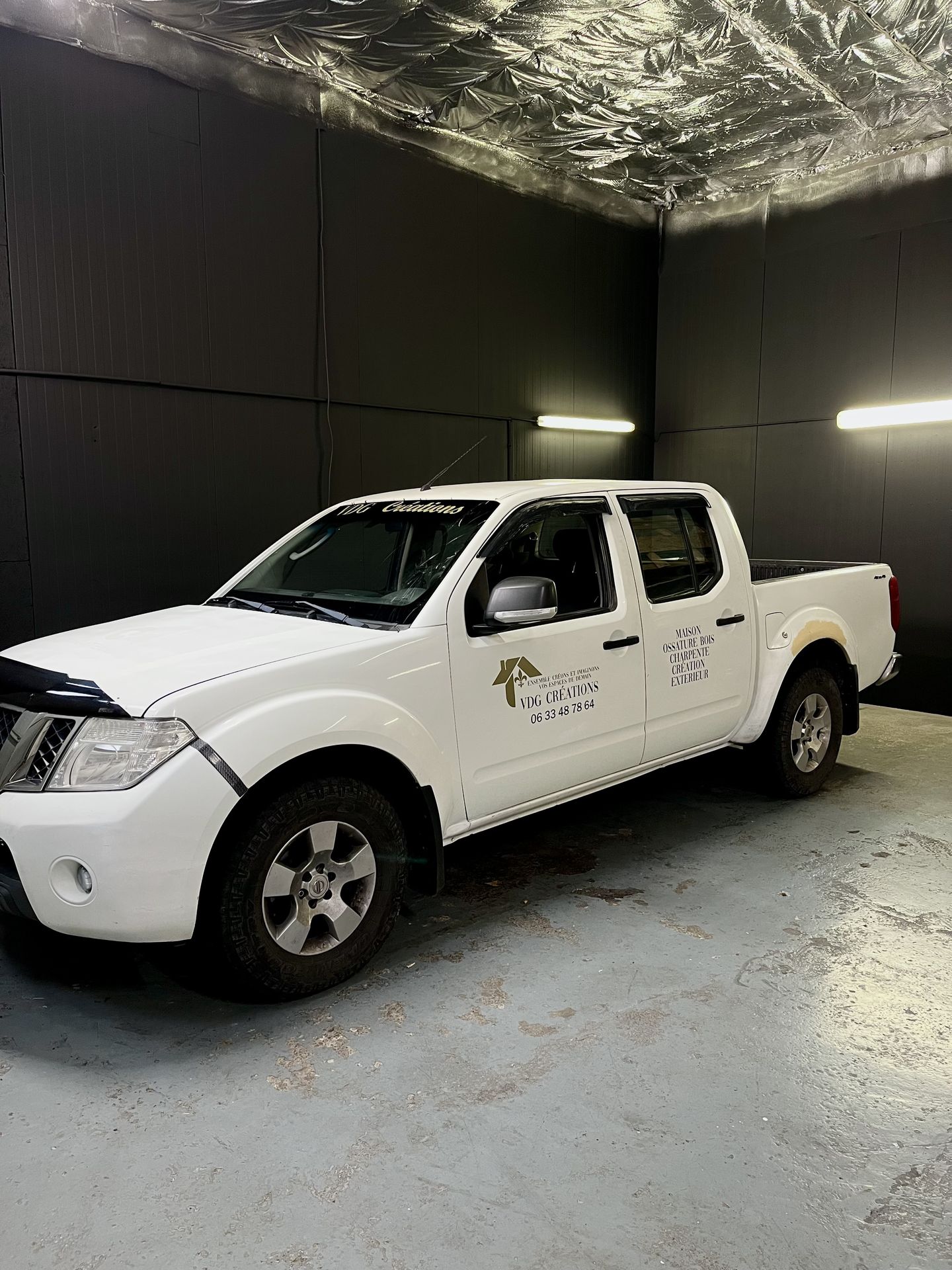 démonstration flocage profesionnel Pick up Toyota navara